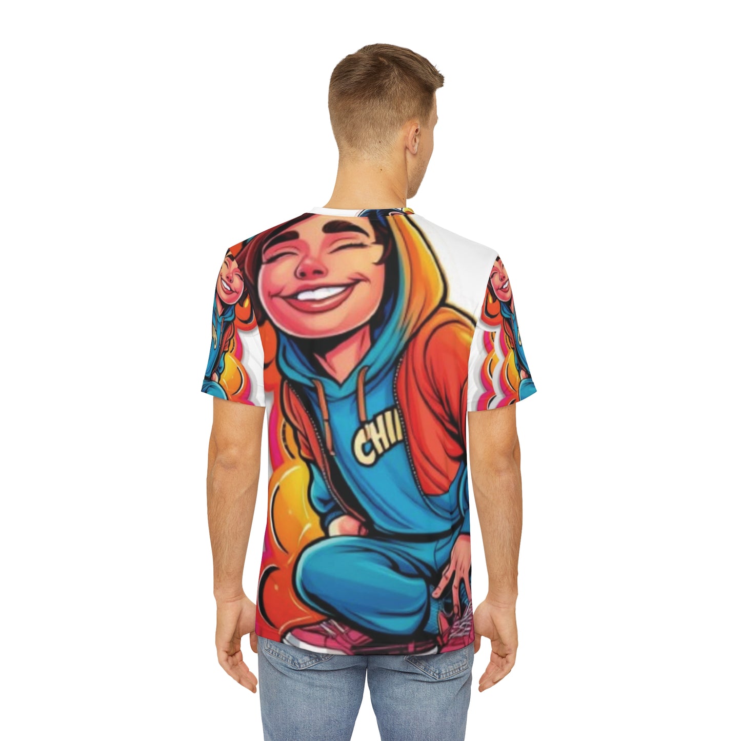 Colorful Graphic Tee for Fun-Loving Men