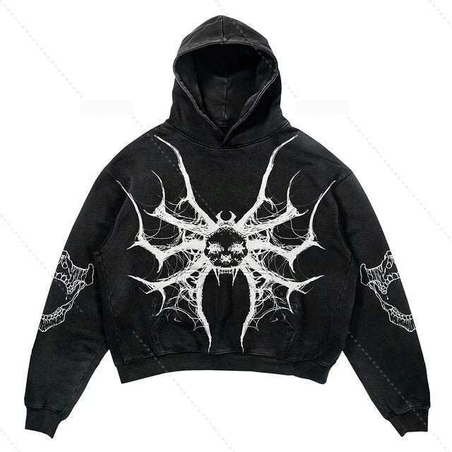 Harajuku Hoodie: A Retro Loose Sports Sweater with Hip Hop Influences