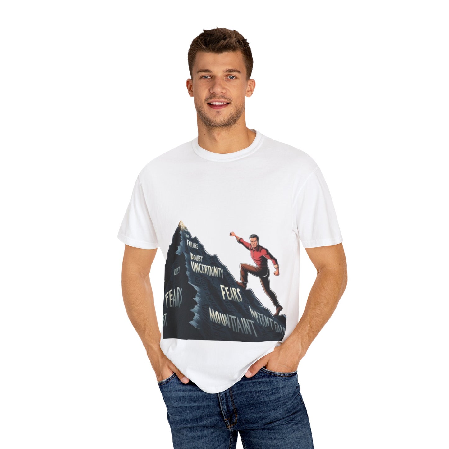 Motivational Graphic T-Shirt: Conquer Your Fears