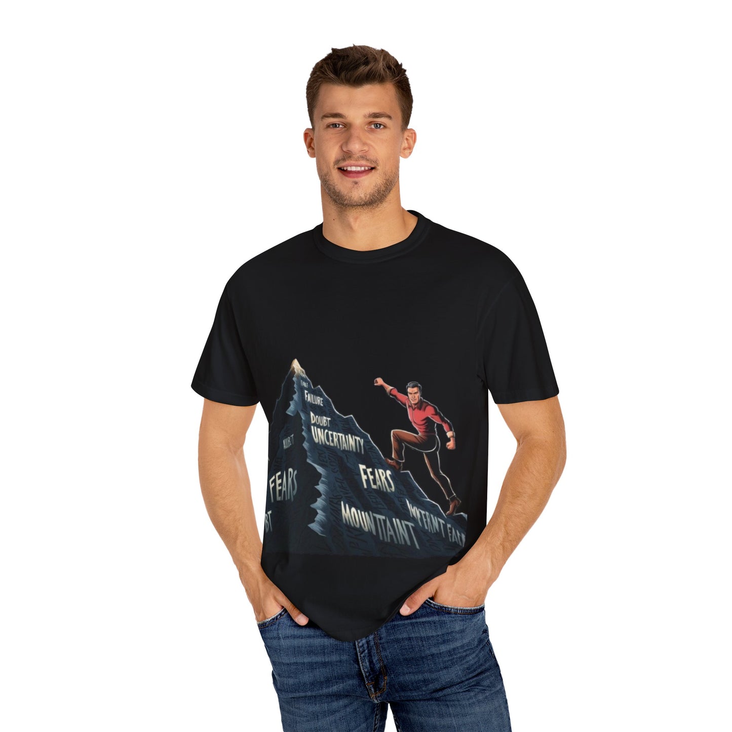 Motivational Graphic T-Shirt: Conquer Your Fears