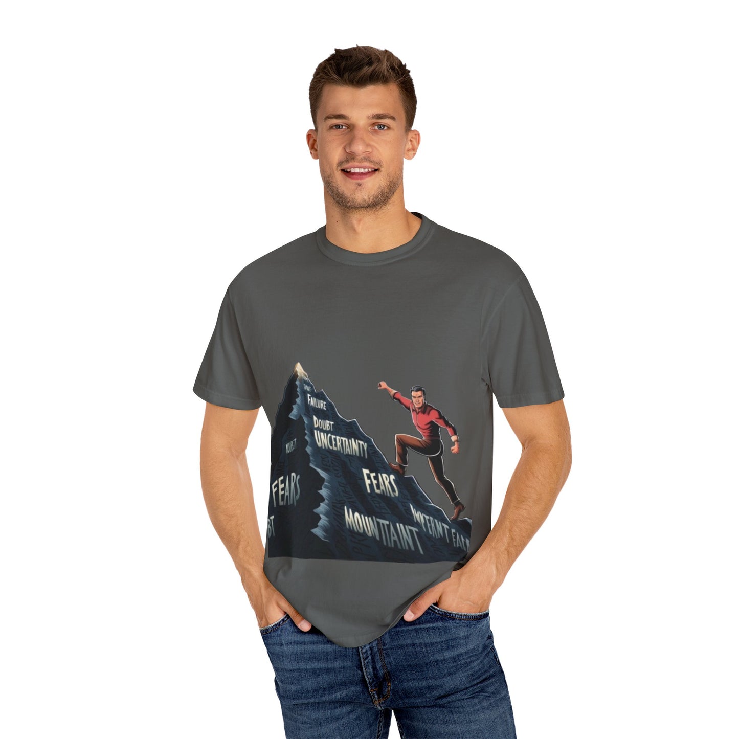 Motivational Graphic T-Shirt: Conquer Your Fears