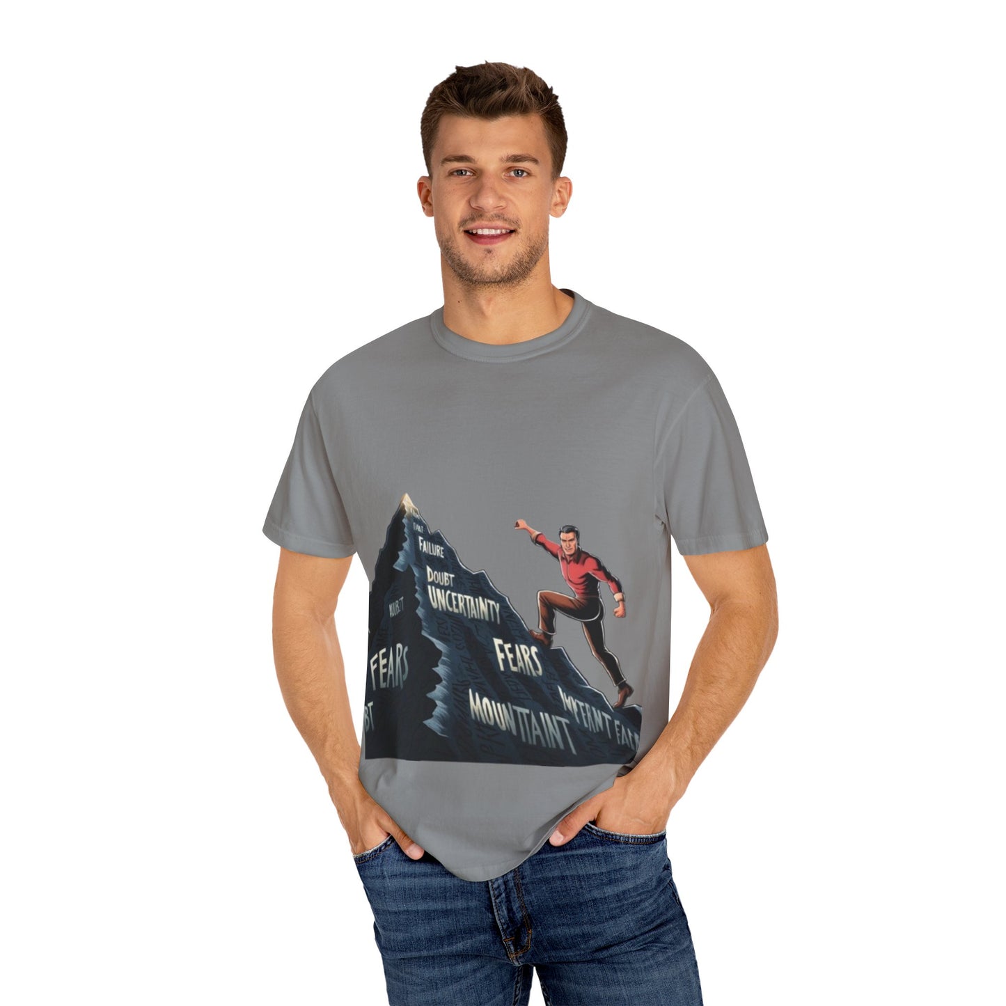 Motivational Graphic T-Shirt: Conquer Your Fears