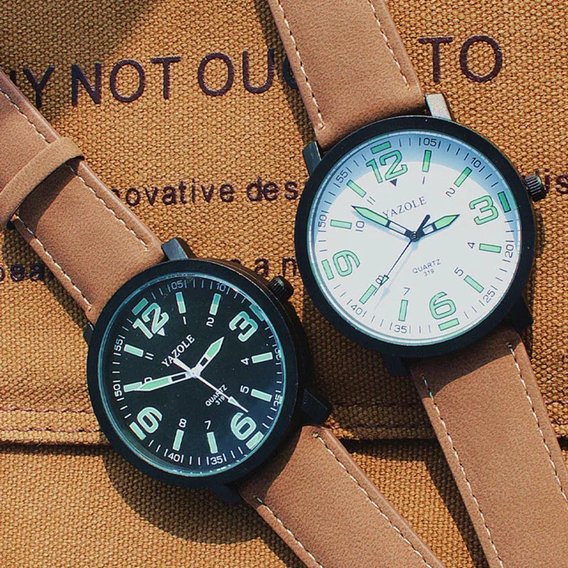 Watch Men YAZOLE Brand Luxury Fashion Sports Watches Luminous Male Clock Quartz Watch Hour Montre Drop Ships relogio masculino