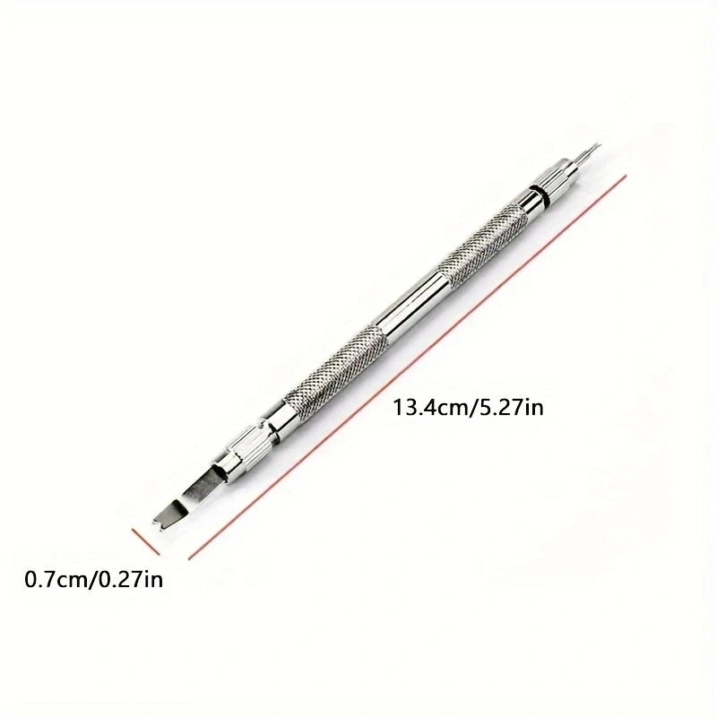 7pcs Watch Tool Spring Pine Needle Bar Pose Filed Pin Barrette Repair Watchband Spring Installation Set Watch Strap Removal