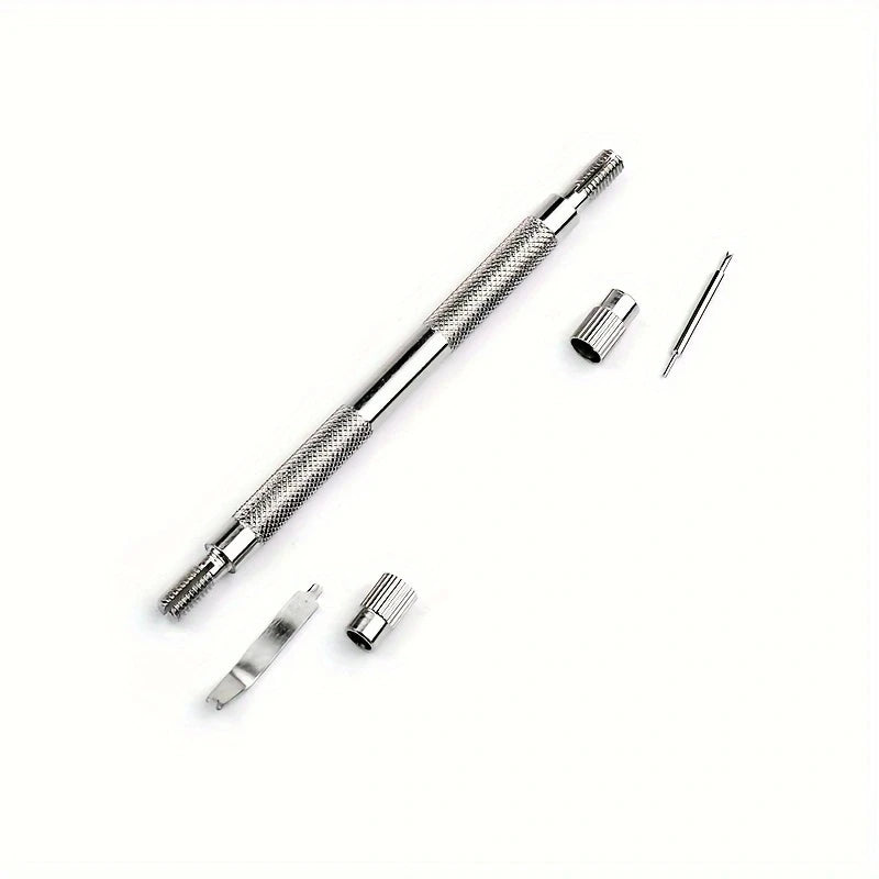 7pcs Watch Tool Spring Pine Needle Bar Pose Filed Pin Barrette Repair Watchband Spring Installation Set Watch Strap Removal